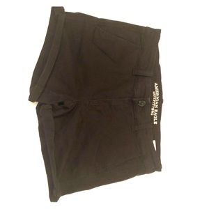 American eagle black super stretch shorts